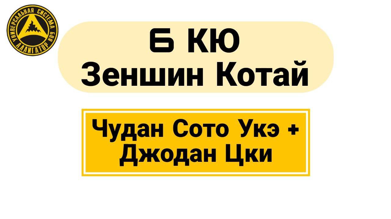 6 Кю Зеншин Котай: Чудан Сото Укэ + Джодан Цки