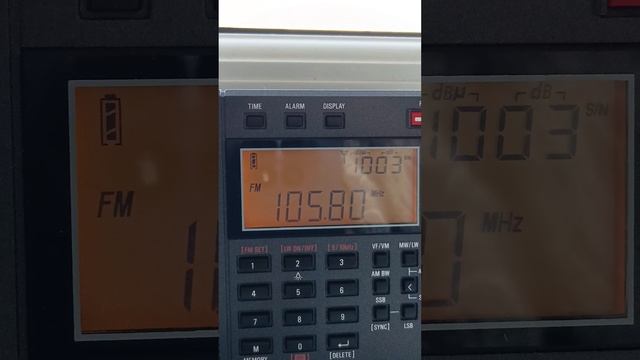Радио прием в Рязанской Области.Радио Пи ФМ.105.80 ФМ.Сасово.08.05.2025.