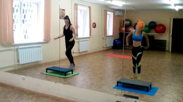 Степ связка+хип-хоп