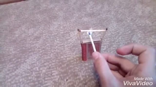 Катапульта из спичек"Короткий ролик"