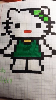 Рисуем по клеточкам -HELLO KITTY!
