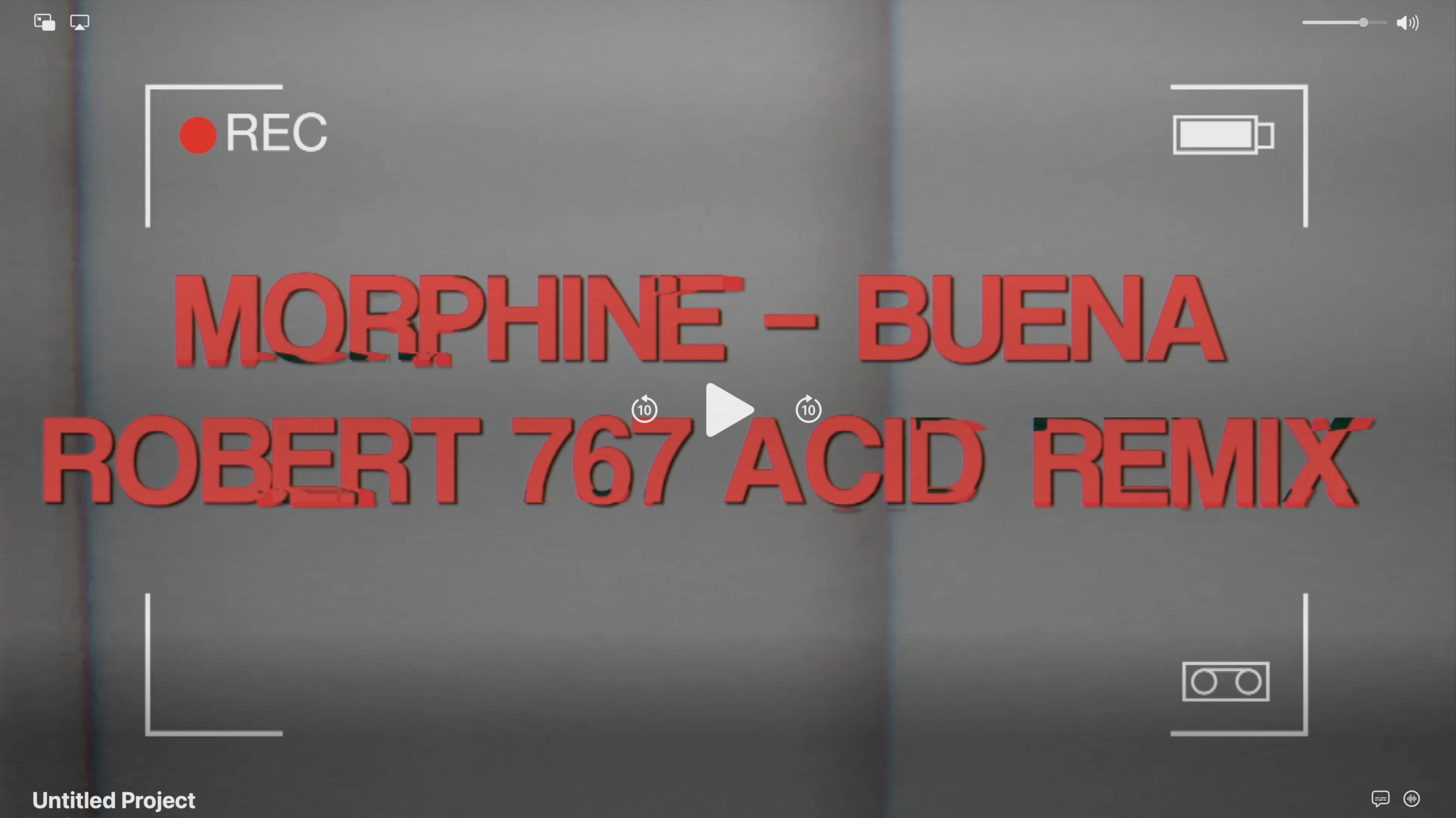 Buena [Morphine] - Robert 767 acid house remix 114 bpm