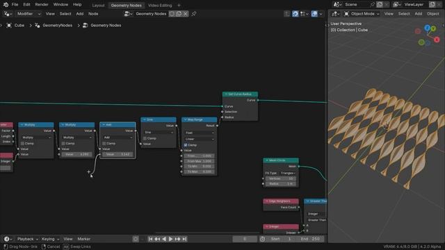 Creative coding motion graph 59(График движения творческого кодирования )Geometry Nodes
