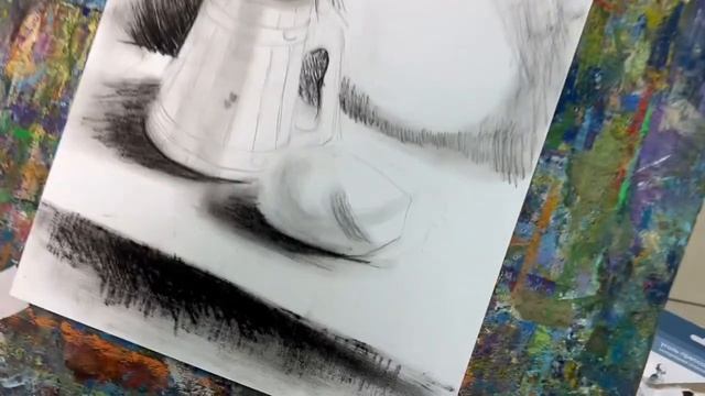 РИСУНОК УГЛЁМ! БЫСТРО, ПРОСТО, ЭФФЕКТНО!  РИСУНОК с Оле?