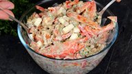 ОБАЛДЕННО ВКУСНЫЙ САЛАТ: всего 4 простых продукта в составе Этот САЛАТ БЕСПОДОБЕН ГОТОВЛЮ ЧЕРЕЗ ДЕНЬ