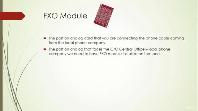 4. Аналоговый PSTN - FXO FXS Основные детали