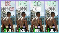 RX 9070 XT vs RTX 4070 vs RTX 4080 vs RTX 4090 - Test in 20 Games
