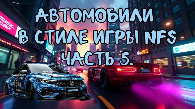 Автомобили в стиле игры NFS. Часть 5. #нейросеть
