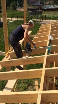 Стропильная система. #строит_alexprokarkas78 #building#стропило#к?