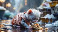 Мультфильм про котят. Мультфильм сделанный нейросетями.