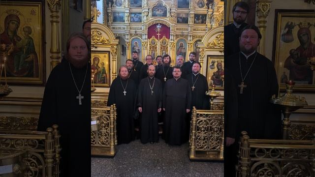Фрагмент репетиции хора духовенства Пензенской епархии.
Солист диакон Иоанн Сидоров.
