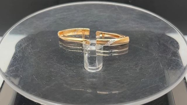 Серьги-золото 585 пробы Вес: 1,56 гр