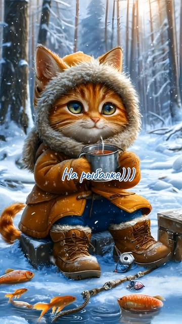 #рыбалка #рыба #приглашение #котики #котята #красивыеот