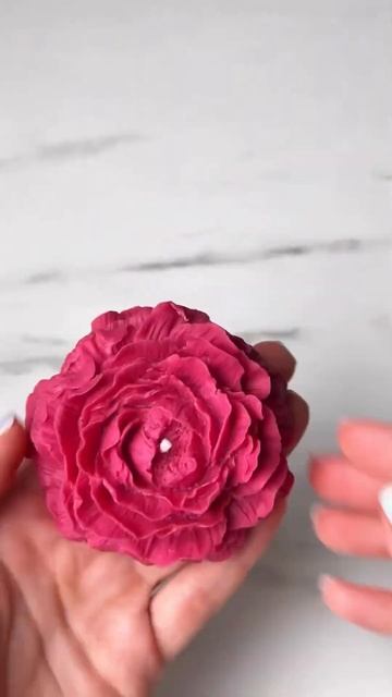 Свеча пион из пчелиного воска🌸 #свечи #decor #handmade #свечи