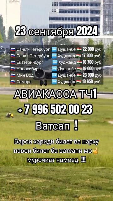 Нархи билет 23 сентябрь #aviakassa_tj1 #shorts #tj  #авиакасса_биле?