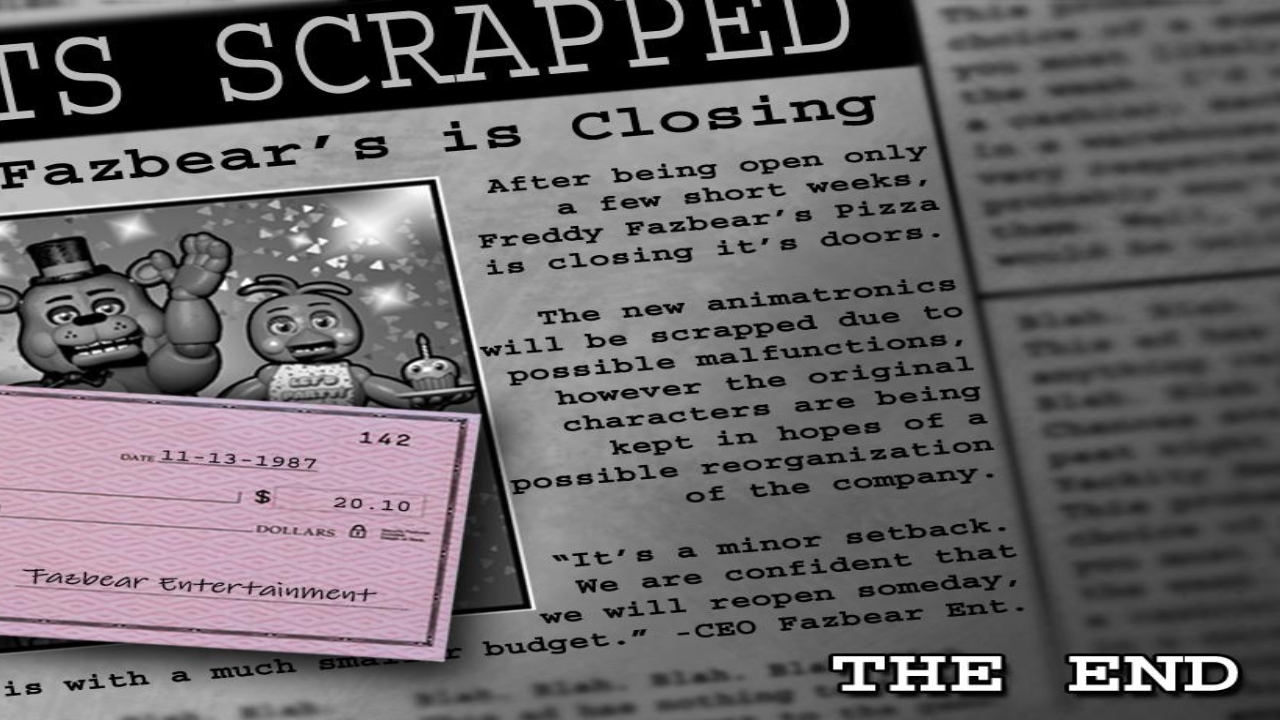 Five Nights At Freddy's 2 #3THE END