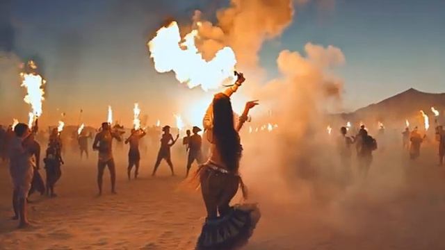 Atmospheric Trance 2024 | Burning Man Highlights Video created with AI