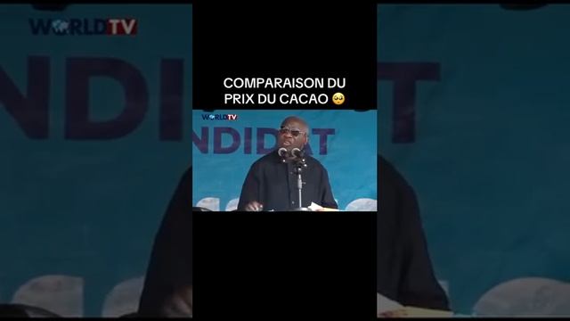 LAURENT GBAGBO ARRIVE AEC LA GUERRE DU PRIX DU CACAO