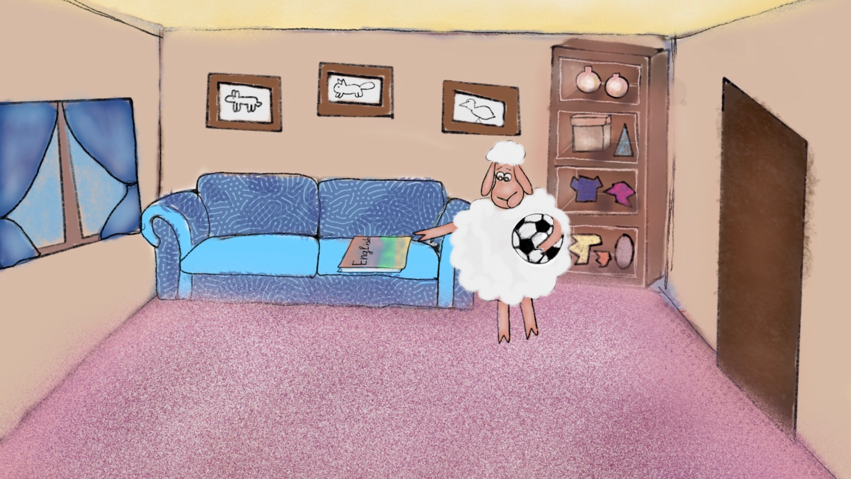Барашек Сашка и урок английского языка