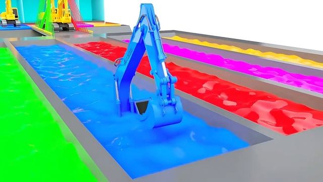 разноцветные машинки мультик для детей