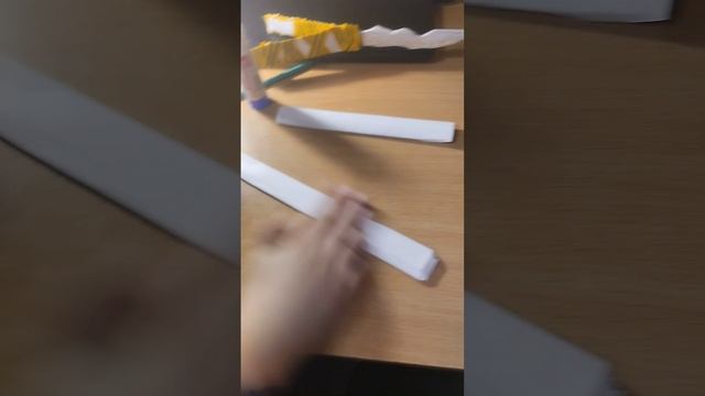 как сделать нож из бумаги