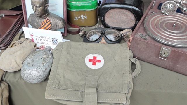 В День празднования Победы жители Армавира могли увидеть музейные экспонаты времен войны