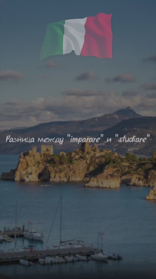 Разница между "imparare" и "studiare"