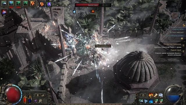 Path of Exile 2 Dawn of the Hunt, Лич приспешники, Захват башни 15+ (худшее осквернение)