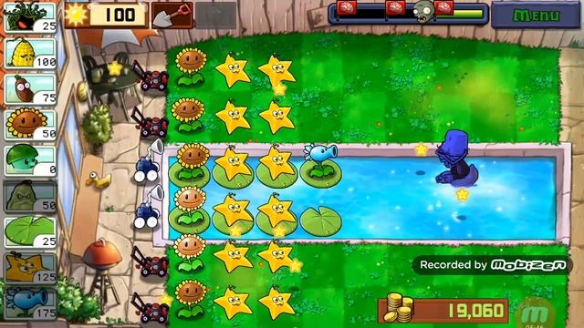 Прохождение игры Plants vs Zombies Adventure 2 (Android) #22 - 2.Level - Pool.