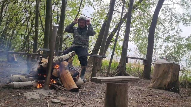 9 May. Russia, kebabs on lake Svyatoe, Shatura, Holy