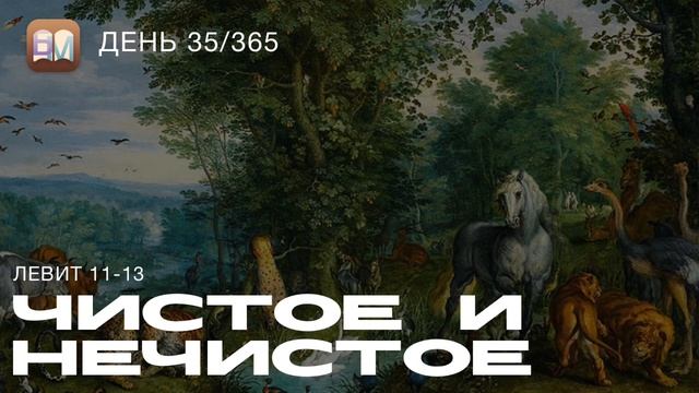 35. Чистое и нечистое (Лев.11-13) [День 35/365] | Библейский Мар