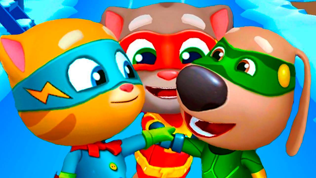 Супер БЕН бегает и собирает фрукты и овощи - Мультик игра для малышей