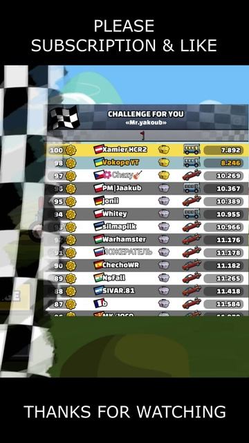 🎧 Is BUS A Top Today? 🎧 (Challenge For You) - Hill Climb Racing 2 #shorts #hcr2