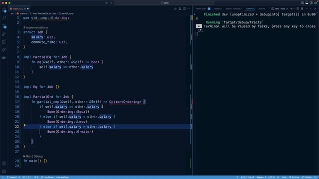 18.033. Implementing the PartialOrd Trait