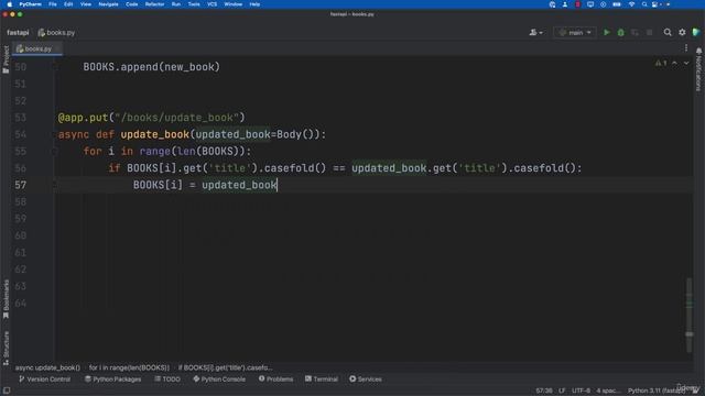 13. FastAPI Project Put Request