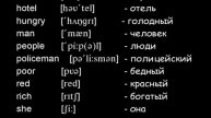 Словарь к уроку Транскрипция