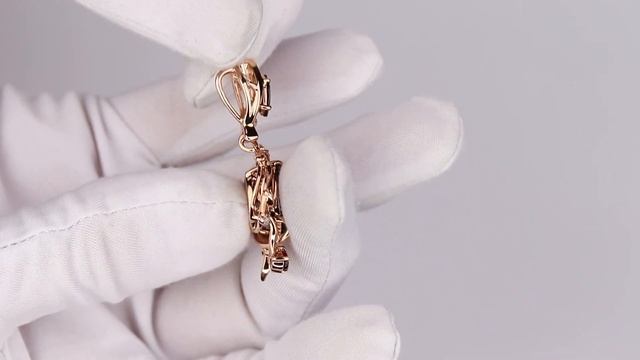 Подвеска Синее море из золота с гранатом и бриллианта?