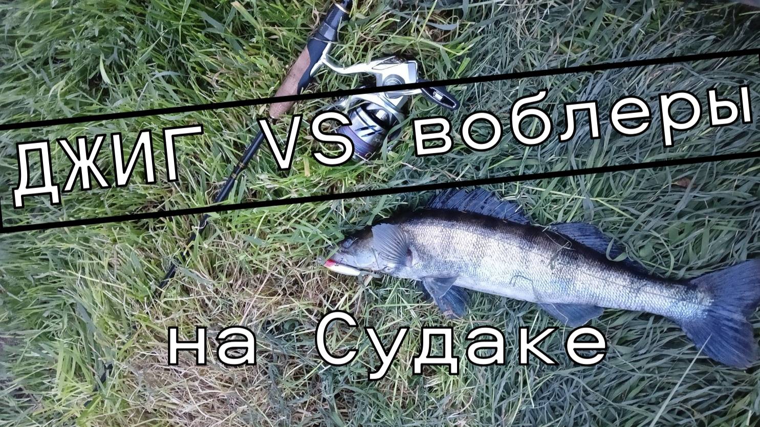 Джиг или воблер? Проверяем на майском судаке! Рыбалка вечером на запрессованном водоёме.