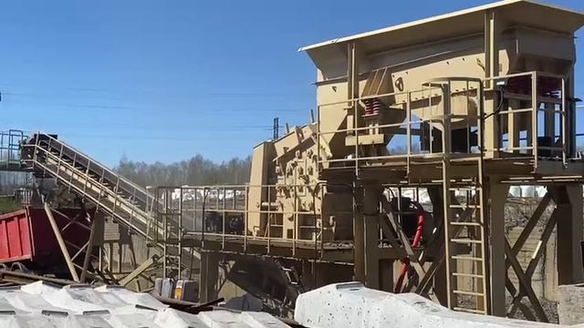 Роторная дробилка PF-1210 ввод в эксплуатацию