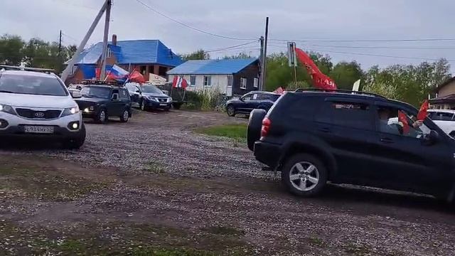 Автопробег 9 мая 2025 г . Омск! село Надеждино.