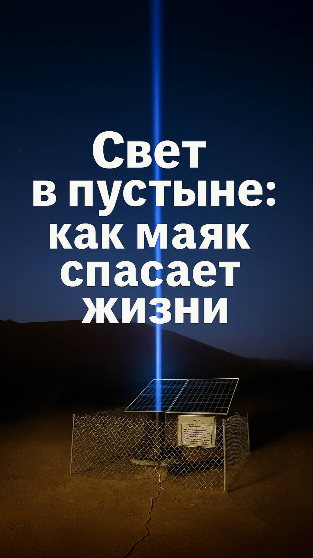 Солнечные Маяки в Пустыне Спасают Жизни!