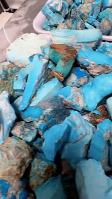 250508-1 Jackpot! Natural original Turquoise rough, the dream stone of gem lovers