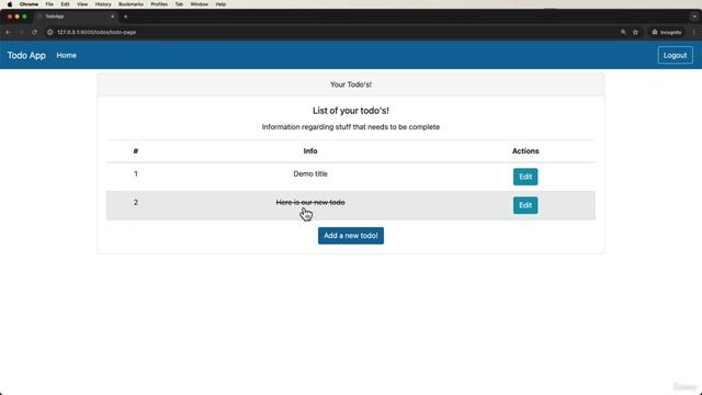 15. FastAPI Full Stack - Delete Todo