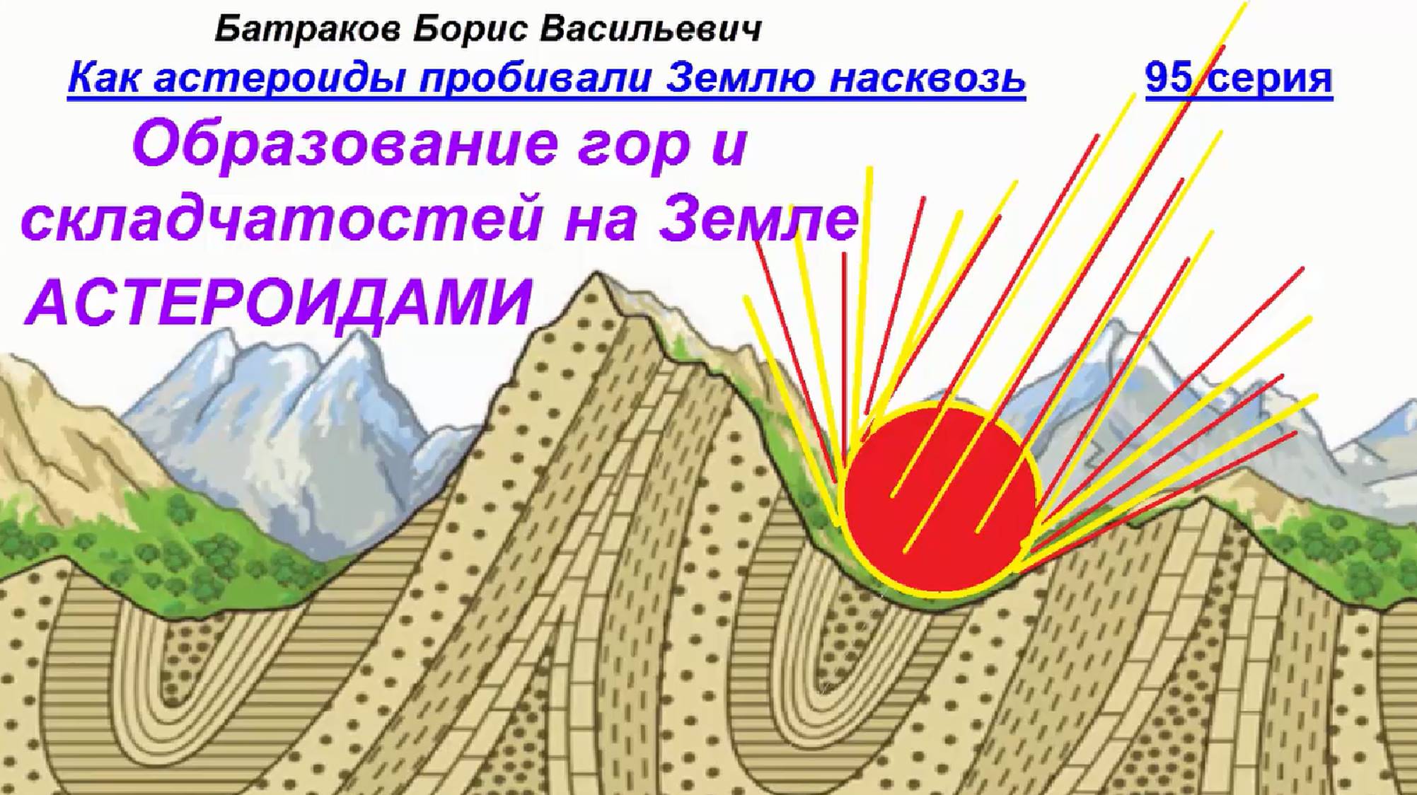 95. Образование гор и складчатостей на Земле астероидами