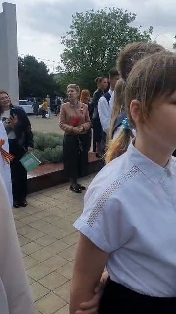 Воспитанники ГКУ СО КК Приморско-Ахтарский СРЦН на митинге 80 лет Победы