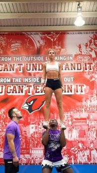 Bird gang 🐦🔥#tvcc #weberstate #cheer #stunt #cheerlife #cheerleading #handstandworkout #fitness