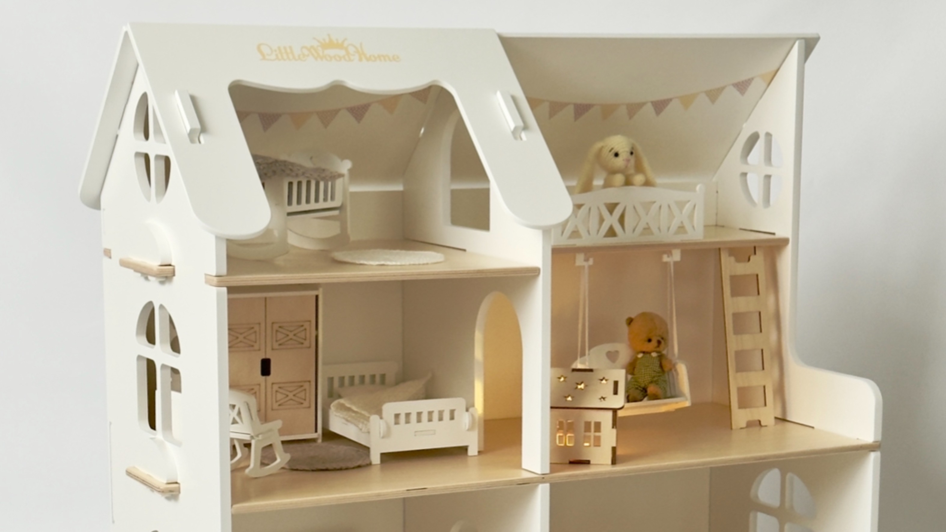 Сборка кукольного домика «Коттедж» Little Wood Home