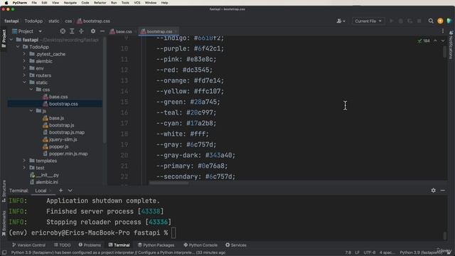 6. FastAPI Full Stack - CSS & JS