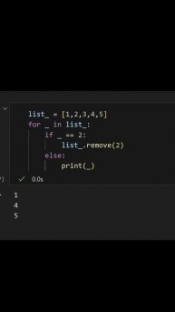 Никогда не делай так! Нельзя изменять итерируемый объект во время обхода! Почему