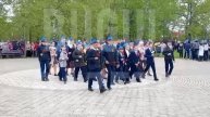 Церемония возложения цветов в парке культуры и отдыха на улице Красноармейской